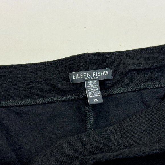 Eileen Fisher Washable Viscose Stretch Ankle Pant Women 1X Elastic Waist Tapered - Picture 6 of 10